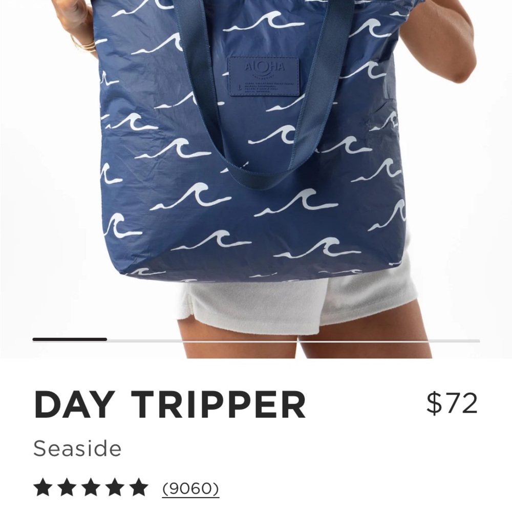 ALOHA Collection Day Tripper in Navy Seaside print